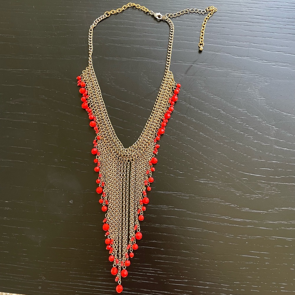 Chain statement necklace - Picture 2 of 3
